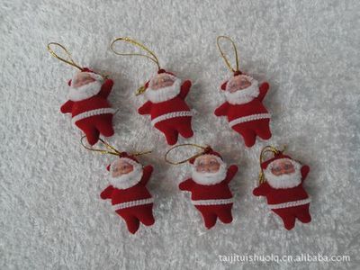 【精美圣誕掛件*2寸紅絨老人6pcs/opp袋】?jī)r(jià)格,廠家,圖片,其他材質(zhì)工藝品,義烏市遠(yuǎn)奔工藝品廠-